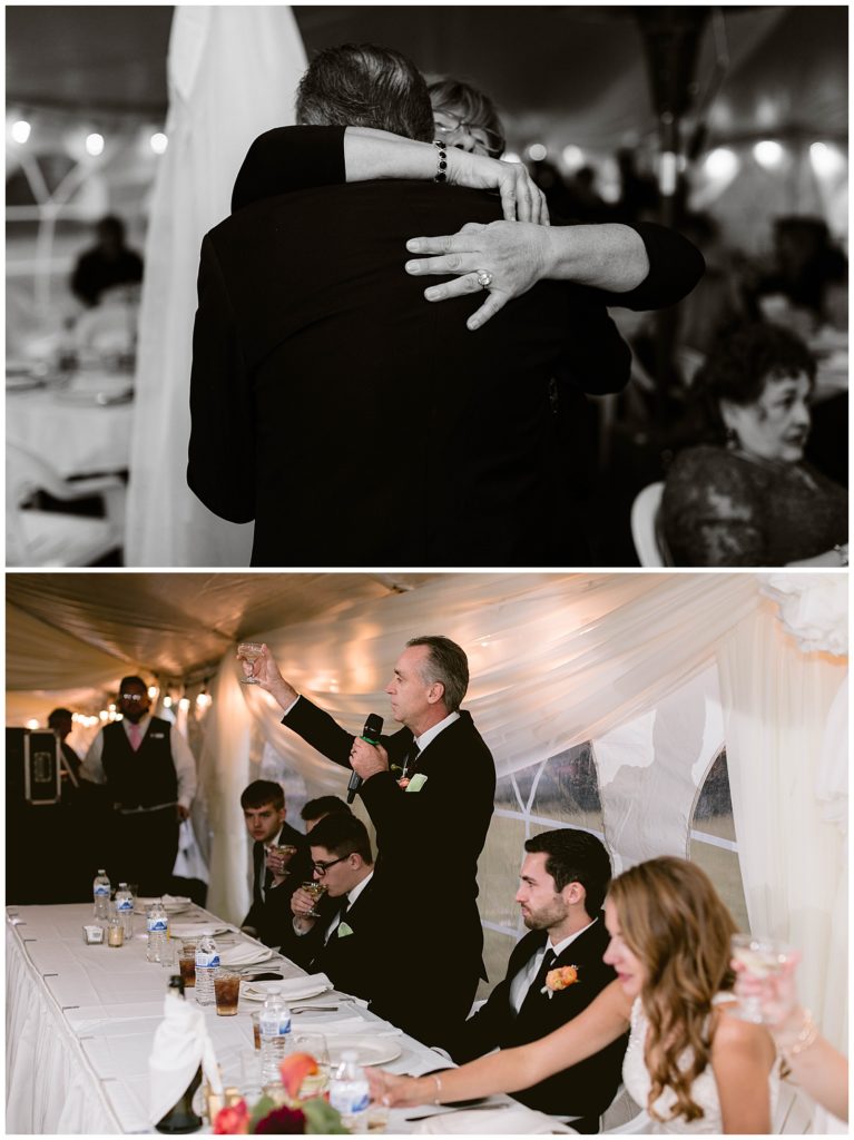 detroit michigan wedding photographer oakland county mi toasts speeches best man speech hugs emotion photography private residence cheers